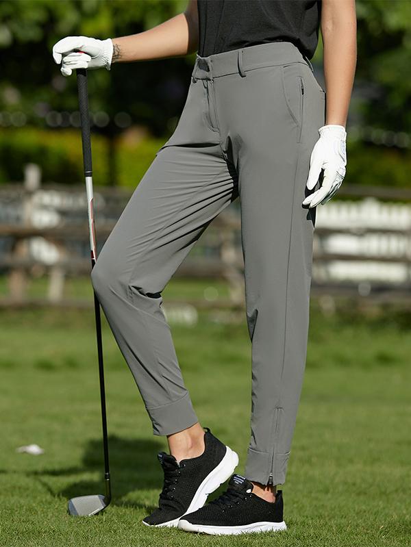 Lightweight Ladies Golf Pants with Zipper Pockets Summer Jogger Golf Pants  Golf Trousers Female  Vikeep