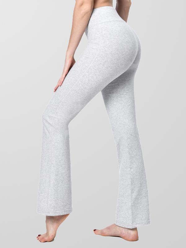 Houmous 29''31''33''35'' Inseam Women Cotton Bootcut Pants Flare Yoga ...